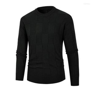 Pulls pour hommes Pulls en tricot à col rond d'automne pour hommes