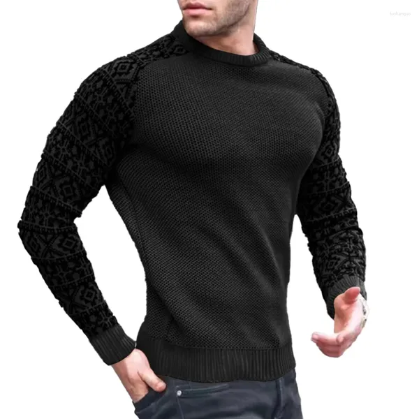 Suéteres para hombres Top para hombre Regular Slim Fit Camiseta Tops térmicos Camiseta interior Activewear Blusa Cuello redondo para otoño / invierno Moda