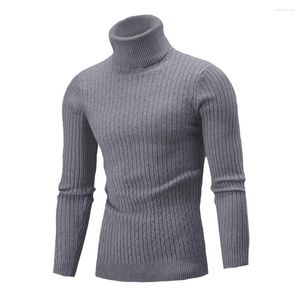 Hommes chandails Design moderne pull chemise pour hommes élégant chaud col roulé automne hiver coupe ajustée décontracté Options de superposition