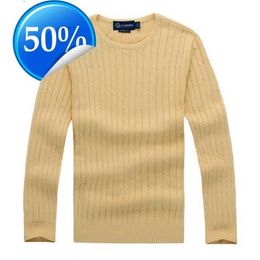 Herensweaters Gratis verzending nieuwe hoge kwaliteit Mile Wile Polo merk heren twist trui gebreide katoenen trui trui trui kleine paardenspel Hoge kwaliteit