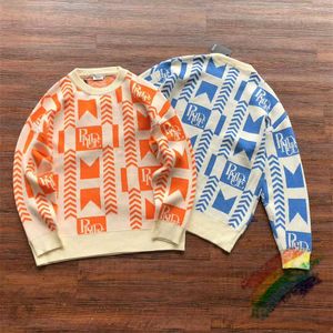 Herensweaters Nieuwe gebreide jacquardtrui Casual herentrui met O-hals T230919