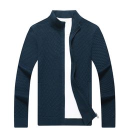 Herentruien Nice Men's Autumn en Spring Solid Colar Stand Collar Sweater Sweater Jeugd Fashion Twist gebreide vest maat M-3xl 4 Colors Br