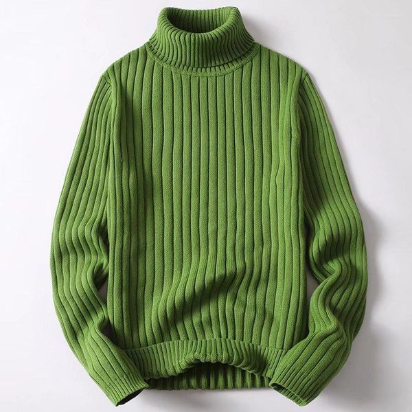 Suéteres para hombre, ropa informal multifuncional, camisas con fondo cálido, sudor trenzado de color sólido, Otoño e Invierno