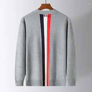 Herensweaters Origineel ontwerper Gebreid vest V-hals Gestreept Herfst/Winter Lange mouw Luxe trui Europa Modetrend Herenkleding