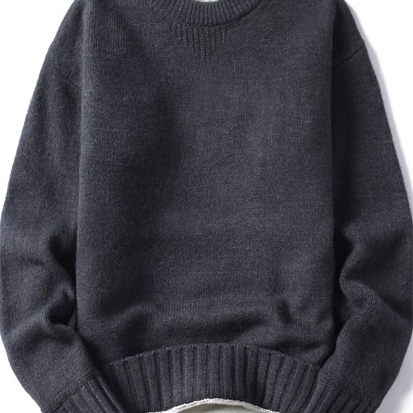 Suéteres para hombres suéter de hombres personalizados de cuello redondo de personalización de personalización A1357 Blue negro de algodón verde profundo 230211