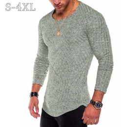 Pulls pour hommes Plus Taille S4XL Slim Fit Pull Hommes Printemps Automne Mince One 220823