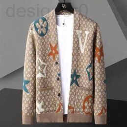 Pulls pour hommes populaires pour le luxe col en V mode tricot cachemire Cardigan pull Style coréen hommes à la mode Cardigans veste hommes vêtements AK6J