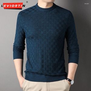 Chandails pour hommes pull pull tricoté automne et hiver jeunesse mode édition coréenne col rond coupe décontractée