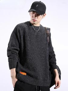 Herensweaters Pullover Sweater Effen Kleur Verdikte Warme Herfst Winter Dieptepunt Japanse Retro Losse Casual Mode Koreaanse Stijl Jas