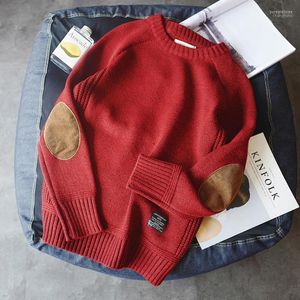 Herentruien QSUper Autumnwinter Men Sweater Solid O-Neck Warme Kleding Preppy Style Breid Male Brand