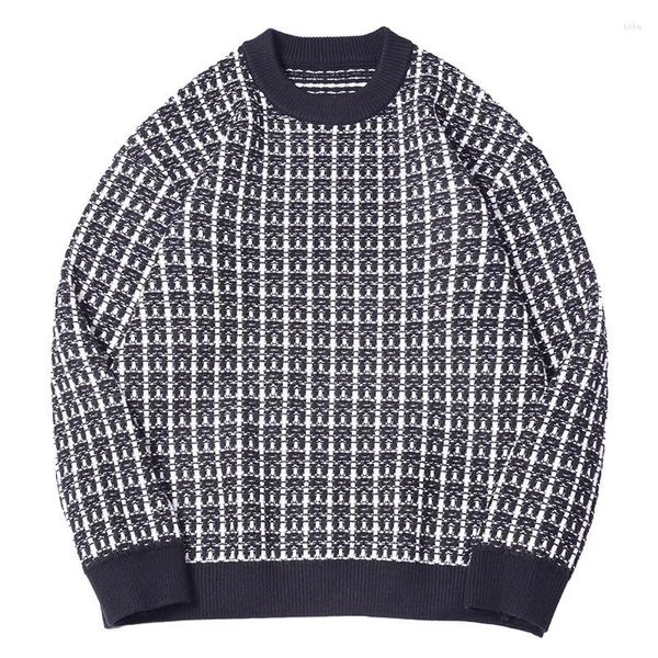 Chandails pour hommes col rond pull épais hommes lâche ajustement et femmes automne hiver cool tricot unisexe style vestimentaire