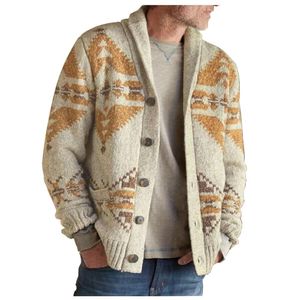 Heren truien sjaal kraag vestige trui trui heren casual bedrukte top met lange mouwen met eenmalige borsten borsten zak paarse vestigers