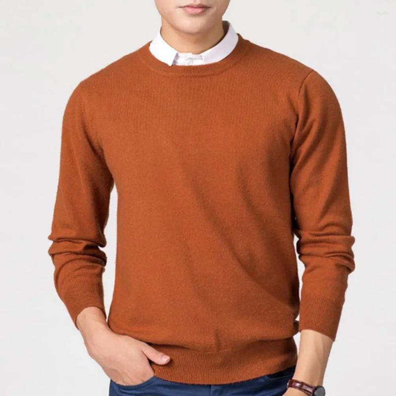Herrenpullover, hautberührender Pullover, leichter Herren-Pullover mit V-Ausschnitt, einfarbig, schmale Passform, dicker Pullover für den Herbst