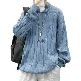 Pulls pour hommes Couleur unie Turtlene Pull Pull Tricot Couples Grande Taille I Warm Casual Wear Twist S-3XLyolq