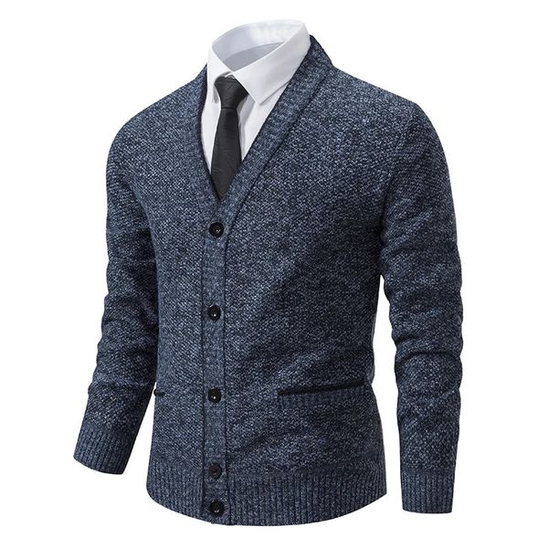 Chandails pour hommes Printemps Automne Cardigan Hommes V Cou Tricoté Pull Manteaux Couleur Unie Hommes Pull Occasionnel Cardigan Veste Slim Tricots Tops Hommes 231010