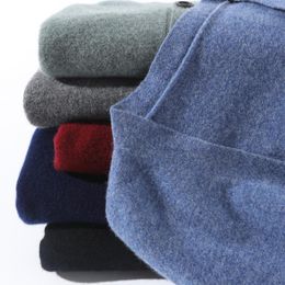 Pulls pour hommes printemps automne cardigan tricoté en cachemire pour hommes veste à col en v 100% pull en laine manteau de base décontracté sauvage couleur unie mâle TopMe