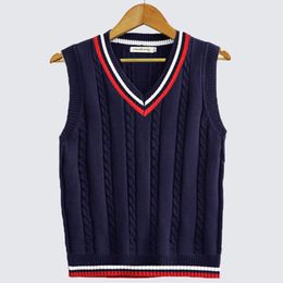 Sweaters voor heren Spring herfst Men Uniform Vest Fashion V Necklover Boys