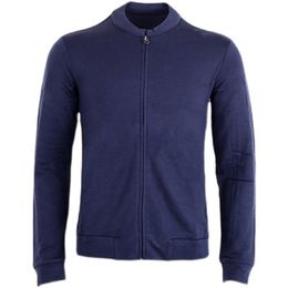 Suéteres para hombres Primavera Otoño Hombres Merino Wool Full-Zip Sweater Jacket Hombre Keep Warm Sports Asian Size S-XXLMen's