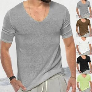 Chandails masculins Chemises en tricot en V V V V