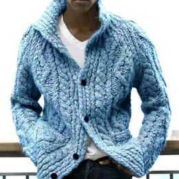 Pulls pour hommes pull Cardigan manteau mode décontractée lâche plaine tricoté mince vêtements pour hommes boutonné pull manteaux Cardigans hauts 230302