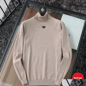 Herentrui trui trui heren ontwerper luxe man lange mouwen gebreide jumper mode coltrui casual sweatshirts hoogwaardige dames dho8e