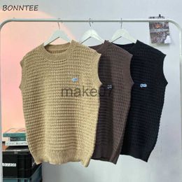 Heren Truien Trui Vest Mannen Herfst Designer BF Oneck Knitwear High Street Gewoon Allmatch Retro Kpop Stijlvol Casual Knappe Hipster Chic J230802