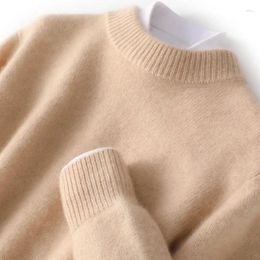 Maglioni da uomo maglione spesso autunno e inverno mezzo dolcevita pullover business casual sciolto fondo in cashmere tutto abbinato