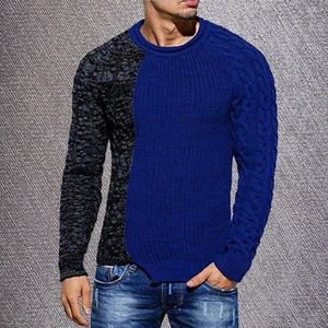 Heren truien trendy heren herfst trui kleur bijpassend thermisch elastisch dik casual