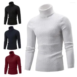 Мужские свитера, модный свитер, пуловер, водолазка, повседневный вязаный мужской тонкий свитер