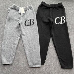 Pantalon de chandail masculin Cole Vintage LETTER LETTRE MEN FEMMES 1: 1 Papent de survêtement en tricot de qualité ensemble de sports