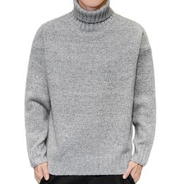 Pulls pour hommes Col roulé Hommes Pull Hommes Pull en tricot Chandails Homme Tricoté Bottoming Shirt Mens Jumper Vêtements d'hiver pour homme Col roulé 230228