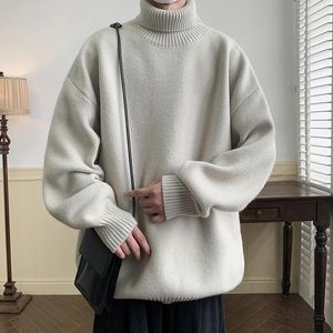 Heren Truien Coltrui Trui Mannen Losse Casual Harajuku Koreaanse Mode Heren Oversized Dikker Warm