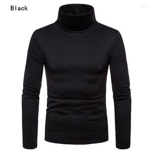 Suéteres para hombre Moda del Reino Unido Jersey con cuello de tortuga enrollado para hombre Jersey de punto Tops Suéter