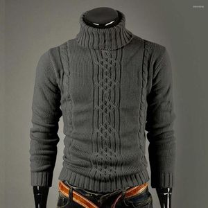 Herentruien Winterkleding Gebreide mannen Anti-rimpel Skinny Sweater Leisure Ribbed manchetten om uit te gaan