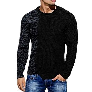 Pulls pour hommes hiver col rond swweaters chemises à manches longues streetwear vêtements de mode tendances en tricot épais 220916