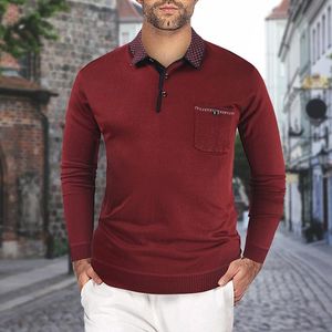 Pulls pour hommes hiver manteaux pour hommes manteau en cuir noir pull à revers pour hommes pull chaud décontracté mince tricoté avec des hommes simples