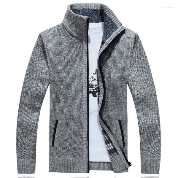 Sweaters para hombres suéter de invierno de pelaje de piel gruesa para hombres con tamaño aleatorio M-3XL