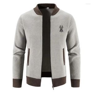 Herensweaters Winter dikke gebreide trui jas Heren vest Fleece volledige ritssluiting Sweaterjassen Hoge kwaliteit kleding