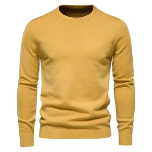 Men's Sweaters Winter Thickness Pullover Men O-neck Solid Color Long Sleeve Warm Slim Sweaters Men Men's Sweater Pull Male Clothing 231021