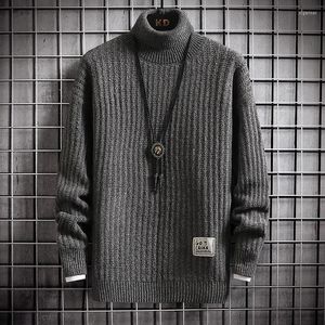 Pulls pour hommes Hiver Top Qualité Col Roulé Hommes Pull Épais Chaud Pull Casual Hommes Col Haut Tricot Mâle Noël JumpersMen's Olga22