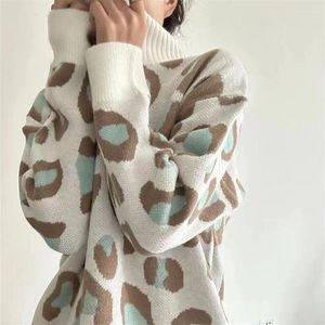 Suéteres para hombres Suéter de invierno para mujer con estampado de letras Verde Blanco Jersey de gran tamaño O-Cuello Clásico Vintage Punto para mujeres 2023
