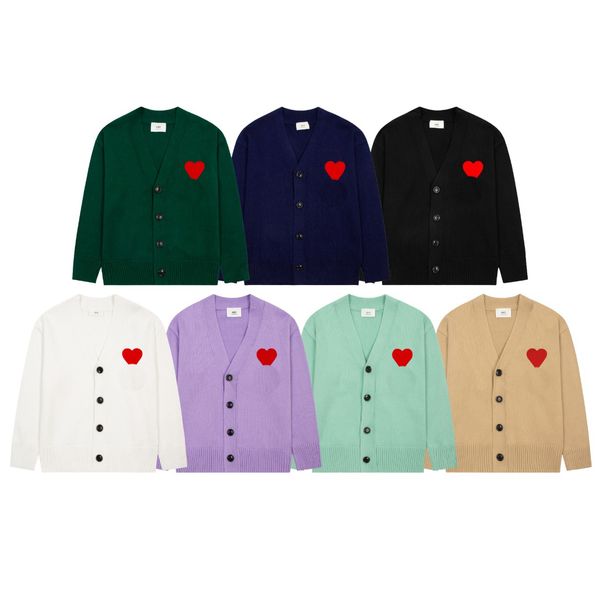 Pulls pour hommes Pull tricoté pour femme Cardigan à simple boutonnage Col en V Hommes et femmes Couples Vêtements