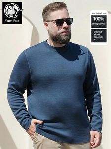 Les pulls pour hommes yum!Fat Man de grande taille porte des chemises tricotées des deux côtés