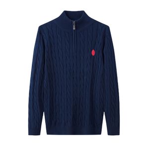 Sudadera para hombre Diseñador de calidad superior Calidad de alta calidad Cuello redondo y suéter con cuello en V Diseñador de lujo Ralphs Polos Abrigo clásico Moda RL Pony Bordado Knitn