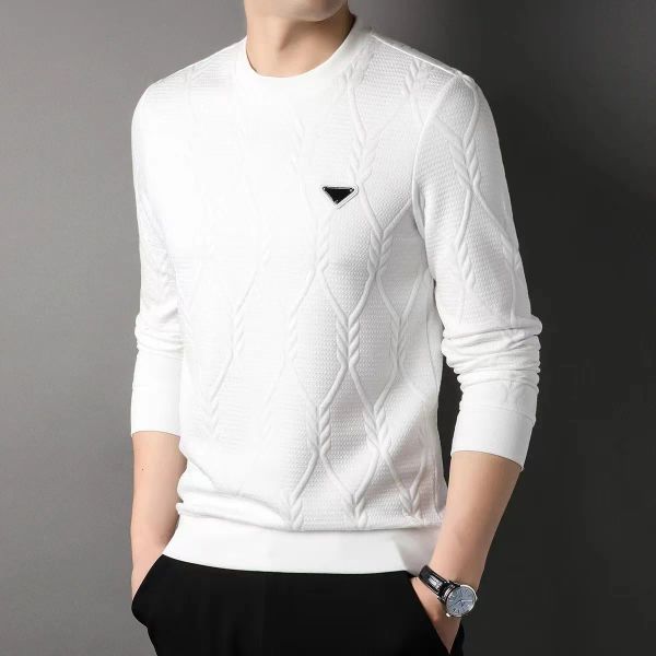 Sweatshirts pour hommes Designer Luxury Mens Womens Sweatshirt Pullover Man Woman Streetwear Jumper Long Manneve Pure Coton Choters Blanc Blanc M - 4xl Star1922