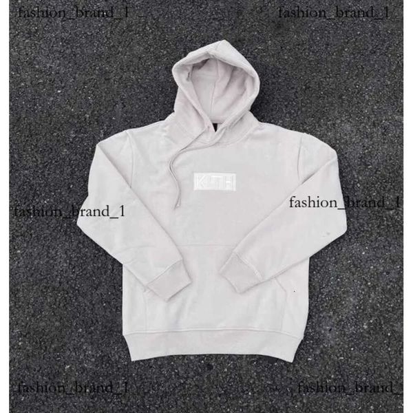 Sweatshirts pour hommes broderie Kith Sweatshirts Sweatshirts Men Femmes Box Sweat à capuche Kith Quality Inside Inside Tag 7028