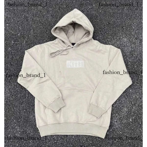 Sweatshirts masculins broderie Kith Sweatshirts Sweatshirts Men Femmes Box Sweat à capuche Kith Quality Inside Inside Tag 9731