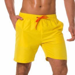 Maillot de bain pour homme Short de bain à séchage rapide avec doublure en maille Maillots de bain Pantalon de vacances à la plage avec poches