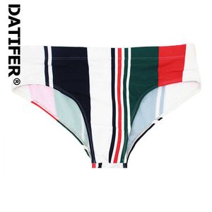 Maillots de bain pour hommes 2022 Datifer Brand New Men Swimming Short Prints Maillot de bain Homme Sexy Taille Basse Penis Pouch Pad Amovible YK035 Taille xxl J220913