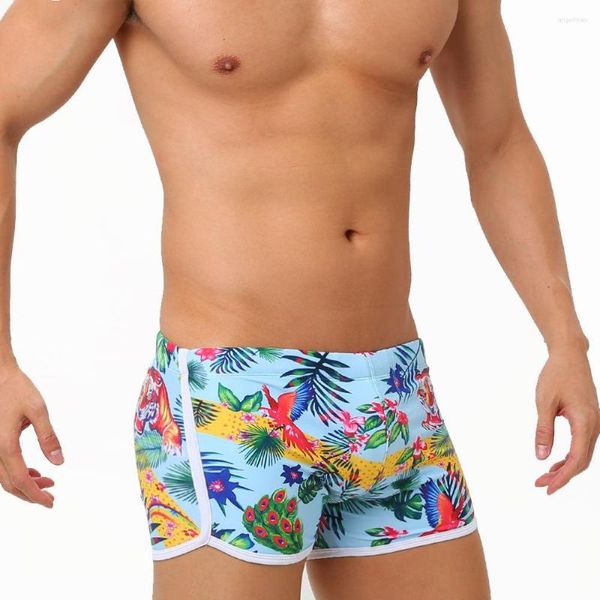 Maillots De Bain Pour Hommes 2023 Été Hommes Maillot De Bain Maillot De Bain Garçon Maillots De Bain Boxer Shorts Tigre Imprimé Troncs Natation Surf Banadores